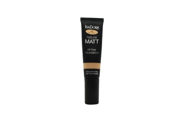 IsaDora Natural Matt Oljefri Foundation 35ml - 12 Sand