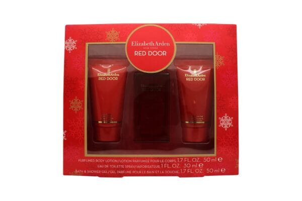 Elizabeth Arden Red Door Gift Set 30ml EDT + 50ml Perfumed Body Lotion + 50ml Bath & Shower Gel