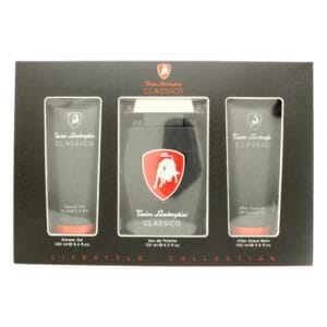 Lamborghini Classico Gift Set 125ml EDT + 100ml Aftershave Balm + 100ml Shower Gel
