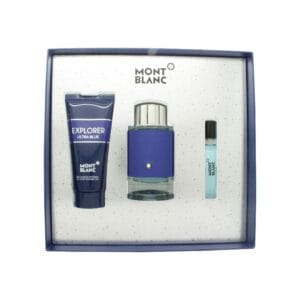 Mont Blanc Explorer Ultra Blue Gift Set 100ml EDP + 7.5ml EDP + 100ml Shower Gel