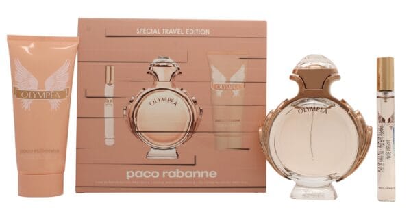 Paco Rabanne Olympea Presentset 80ml EDP + 100ml Body Lotion + 10ml EDP Travel Spray