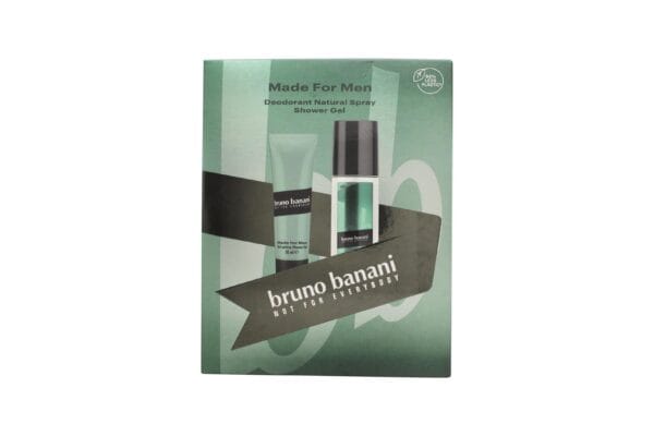 Bruno Banani Made för Män Presentset 75ml Deodorant Natural Sprej + 50ml Duschgel