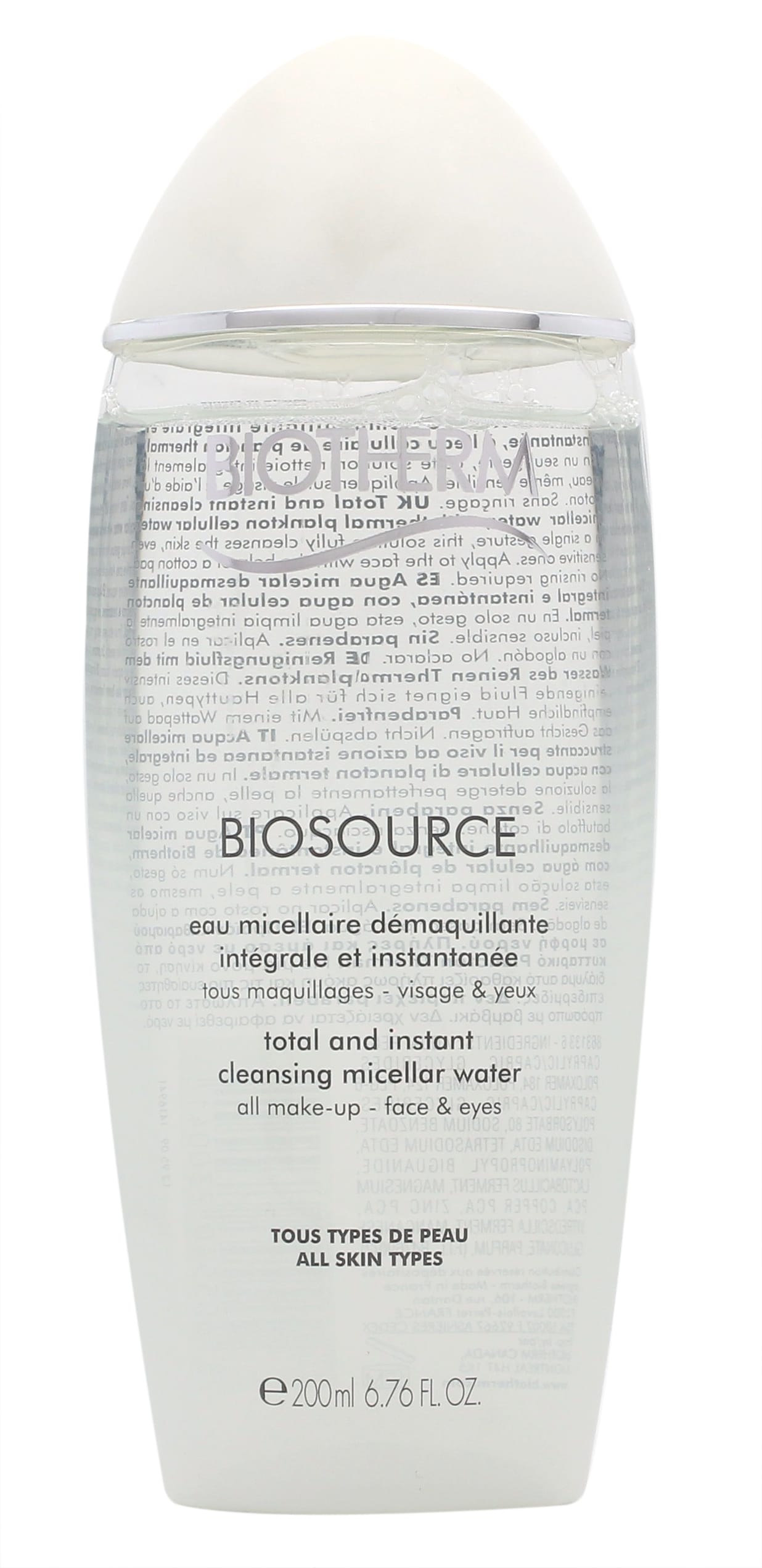 Biotherm Biosource Eau Micellaire Demaquillante Total and Instant Cleansing Micellar Water 200ml