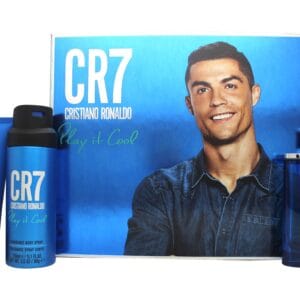 Cristiano Ronaldo CR7 Play It Cool Presentset 100ml EDT Spray + 150ml Duschgel +150ml Kroppsspray