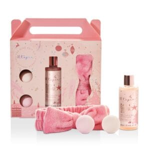 The Kind Edit Co. Utopia Headband Gift Set 200ml Bath & Shower Gel + 2 x 50g Bath Fizzers + Headband