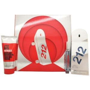 Carolina Herrera 212 Heroes Gift Set 90ml EDT + 100ml Shower Gel + 10ml EDT