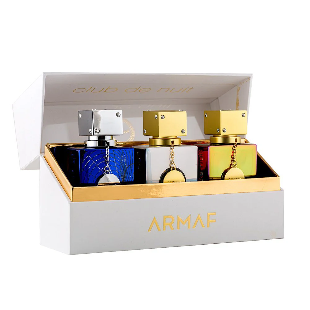 Armaf Parfum A Collector's Pride Gift Set 30ml Club De Nuit Blue Iconic EDP + 30ml Club de Nuit Untold EDP + 30ml Club de Nuit White Imperiale EDP Armaf Parfum A Collector's Pride Gift Set 30ml Club De Nuit Blue Iconic EDP + 30ml Club de Nuit Untold EDP + 30ml Club de Nuit White Imperiale EDP - Image 1