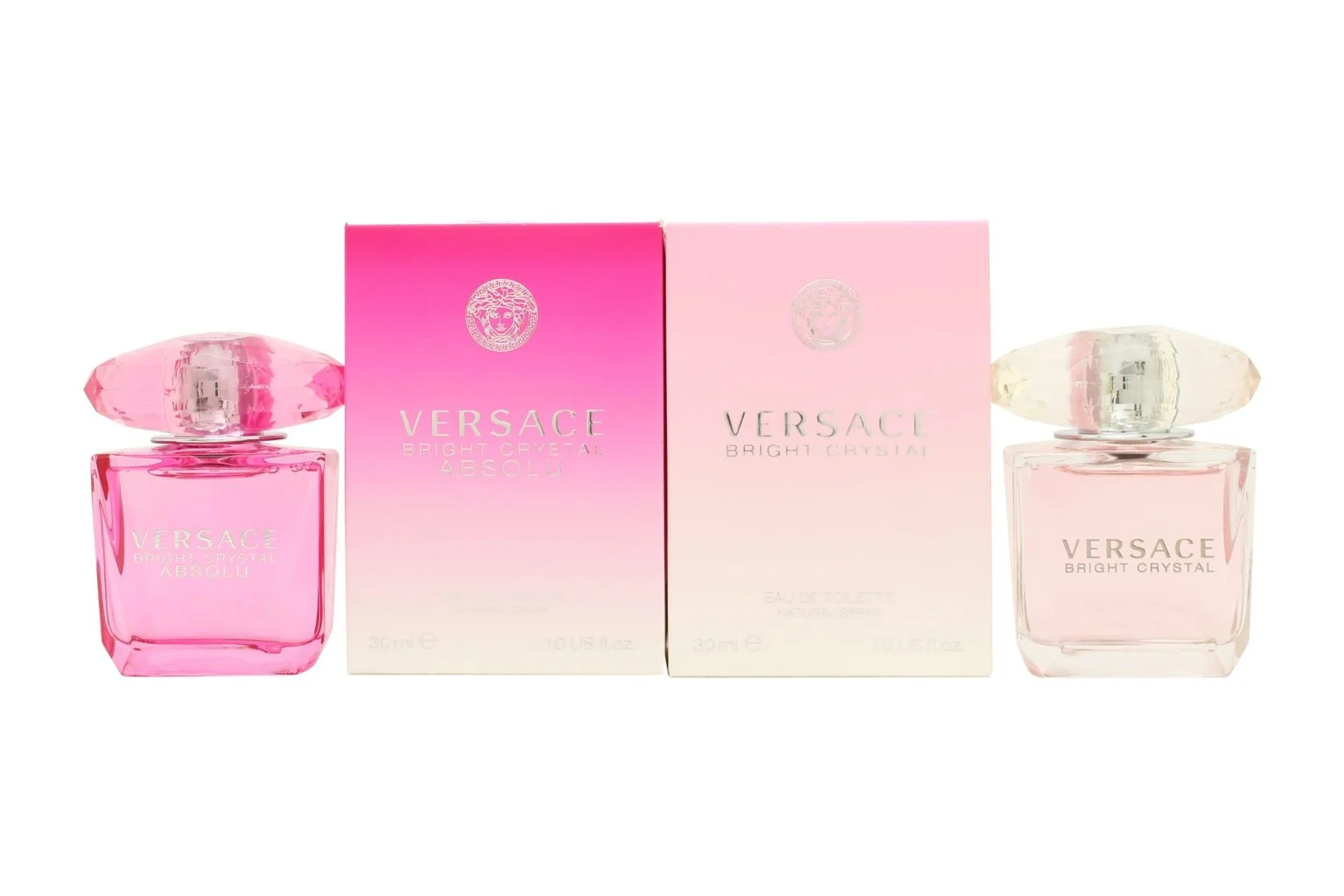 Versace Gift Set 30ml Bright Crystal EDT + 30ml Bright Crystal Absolu EDP Versace Gift Set 30ml Bright Crystal EDT + 30ml Bright Crystal Absolu EDP - Image 1