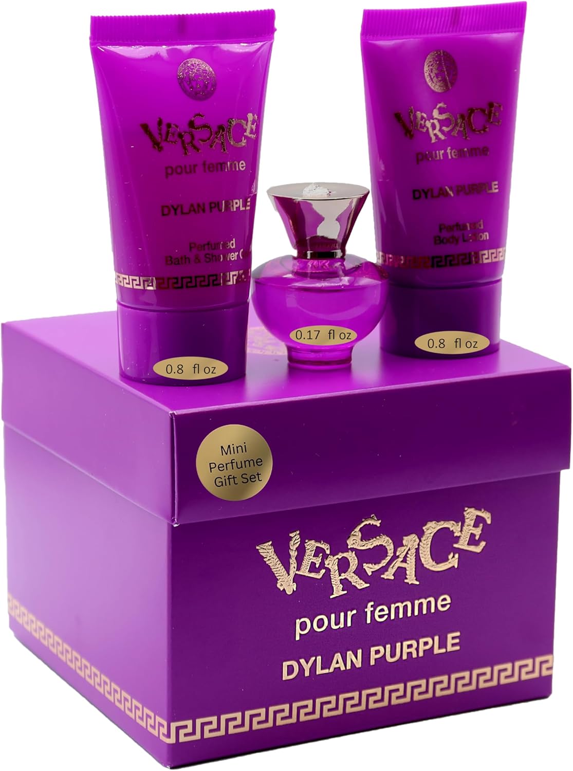 Versace Pour Femme Dylan Purple Gift Set 50ml EDP + 50ml Shower Gel + 50ml Body Lotion Versace Pour Femme Dylan Purple Gift Set 50ml EDP + 50ml Shower Gel + 50ml Body Lotion - Image 1