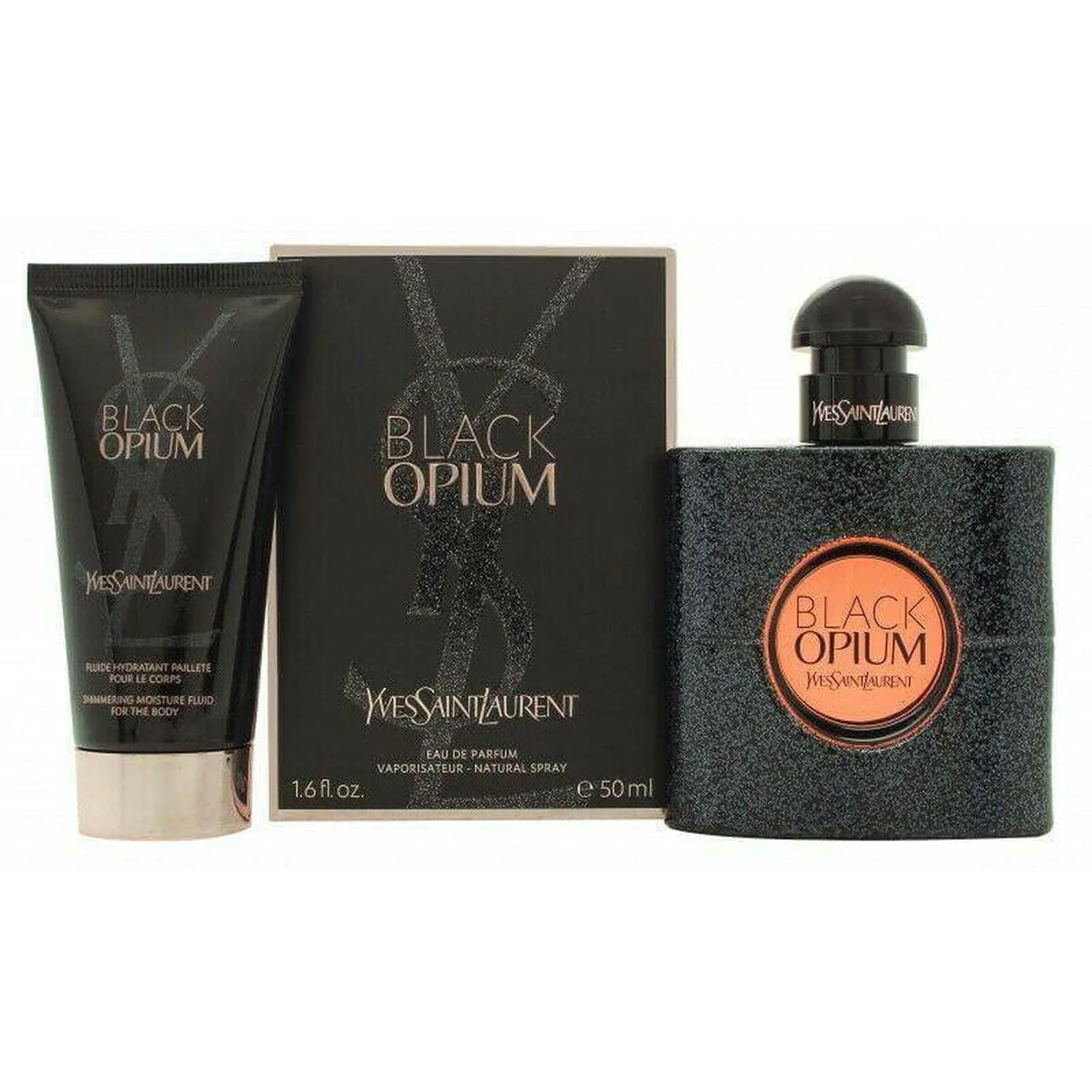 Yves Saint Laurent Black Opium Gift Set 50ml EDP + 50ml Body Lotion Yves Saint Laurent Black Opium Gift Set 50ml EDP + 50ml Body Lotion - Image 1